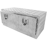 36" Heavy Duty Silver Underbody Truck Tool Box w/ T-Handle Latches Locks & Keys