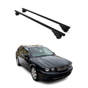 2002-2008 Jaguar X-Type Wagon Roof Rack Cross Bars Black