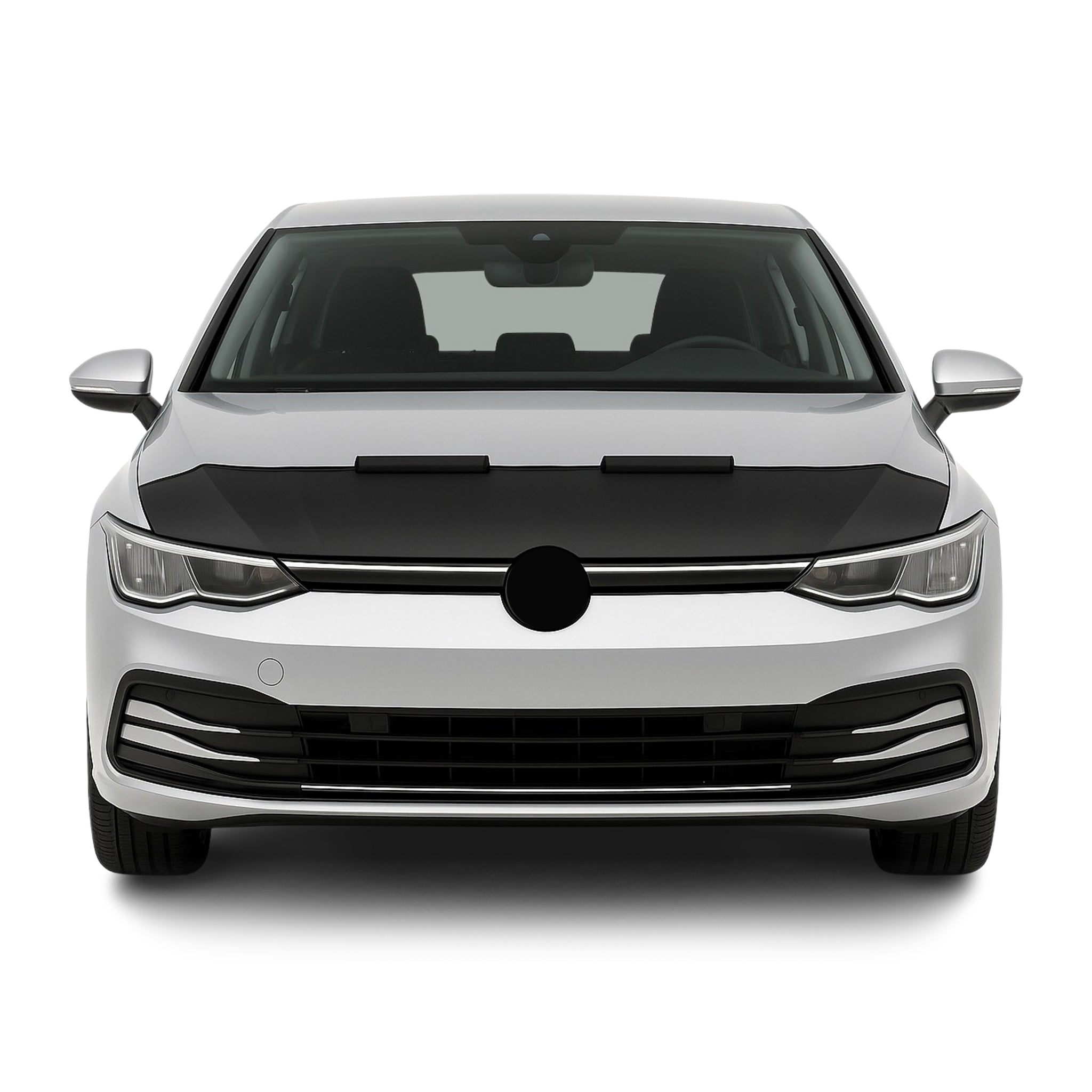 2022-2024 Volkswagen Golf MK8 Car Bonnet Mask Hood Bra Black 1Pc Vinyl
