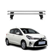 2013-2020 Toyota Yaris XP130 Smooth Roof Racks Cross Bars Carrier Silver Alu