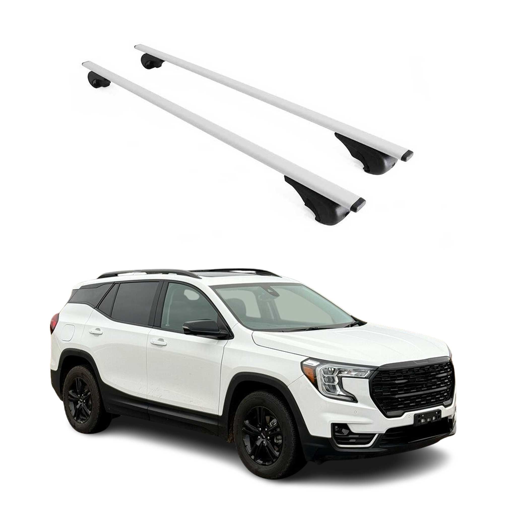 2018-2024 GMC Terrain / Terrain Denali Roof Rack Cross Bars Silver