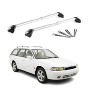 Roof Rack Cross Bars Carrier for Subaru Legacy I II III Wagon 1989-2004 Silver