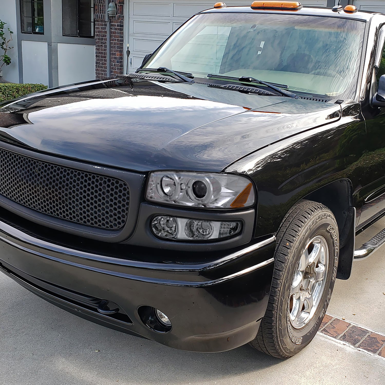 1999-2006 GMC Sierra/Yukon/Yukon XL Dual Halo Projector Headlights Chrome