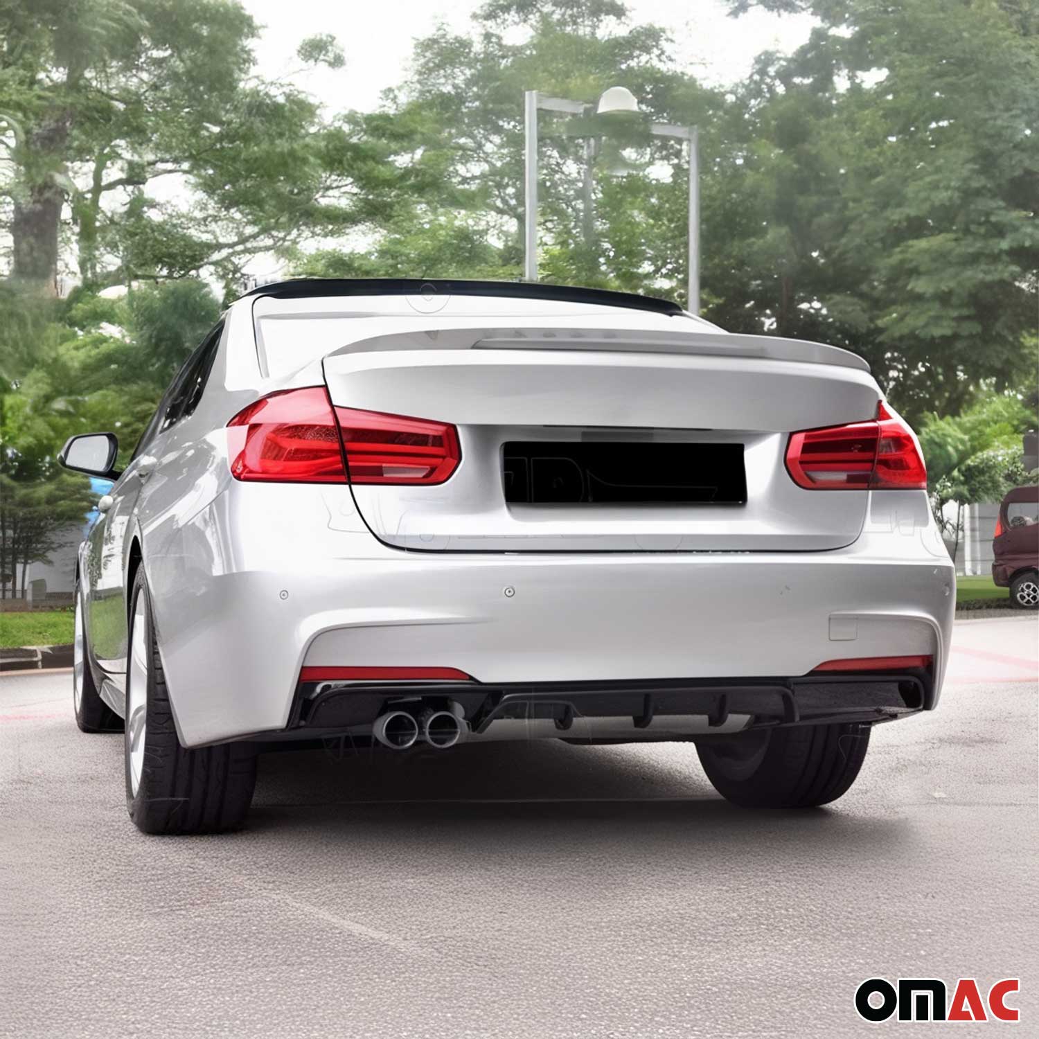 2012-2019 BMW 3 Series F30 Rear diffusers Single output with Dual Exhaust Pipes