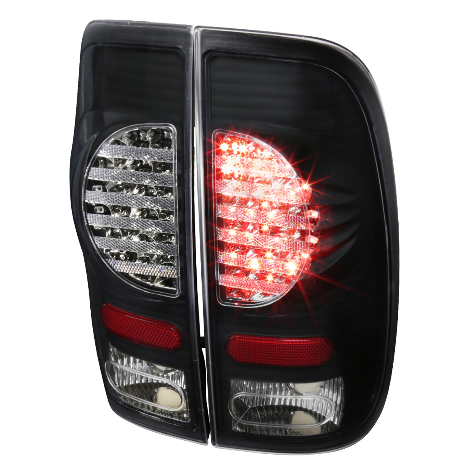 1997-2007 Ford F-150/F-250/350/450/550 V2 LED Tail Lights Matt Black/Smoke