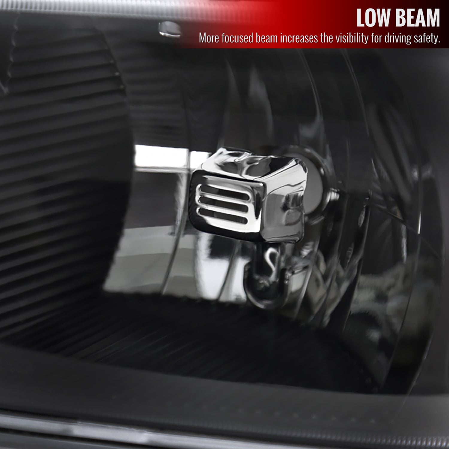 1999-2007 GMC Sierra/Yukon/Yukon XL Factory Crystal Headlights Amber & Black