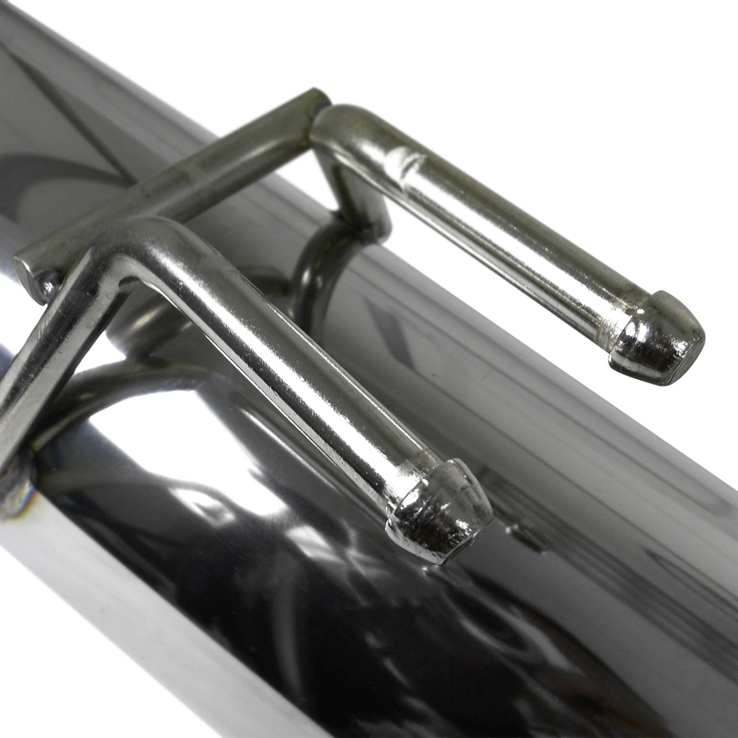 2008-2015 Mitsubishi Lancer EVO X/EVO Steel Dual Catback Exhaust Burnt Tips