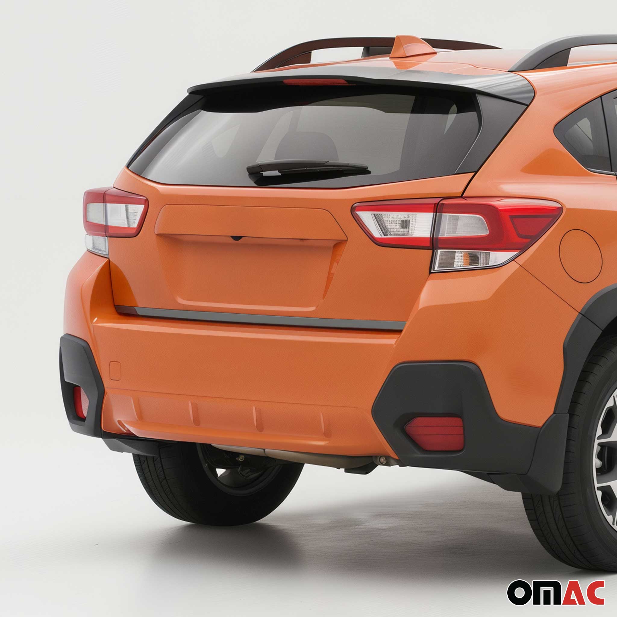 2018-2023 Subaru Crosstrek Rear Trunk Molding Trim Stainless Steel Dark 1Pc