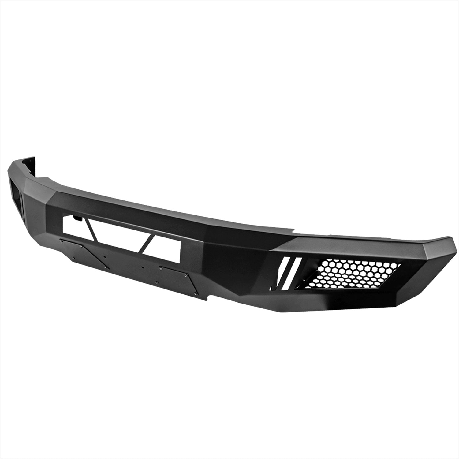 2015-2017 Ford F-150 Black Heavy Duty Steel Front Bumper & LED Light Ports