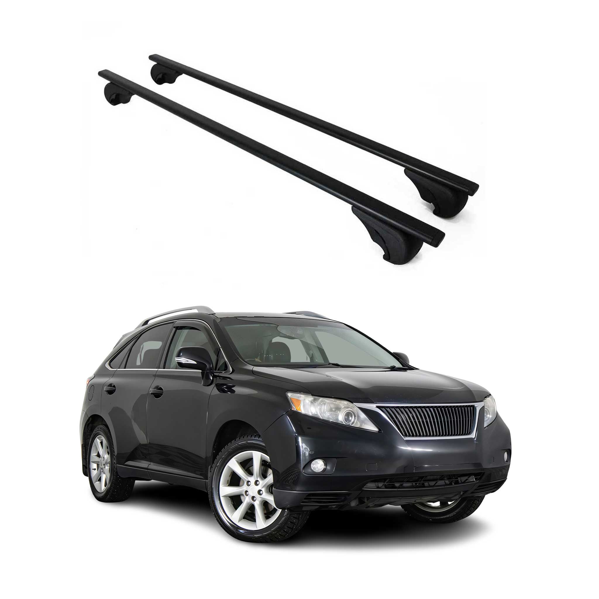 2013-2015 Lexus RX350 Roof Rack Cross Bars Black