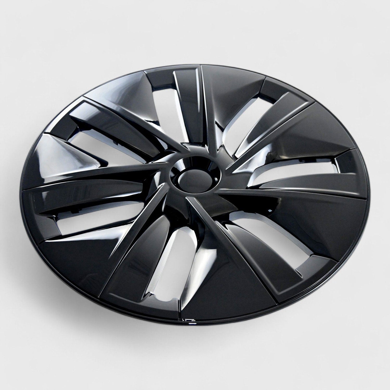 2020-2024 Tesla Y Wheel Cover Hubcaps Set Gloss Black 4Pcs ABS Plastic