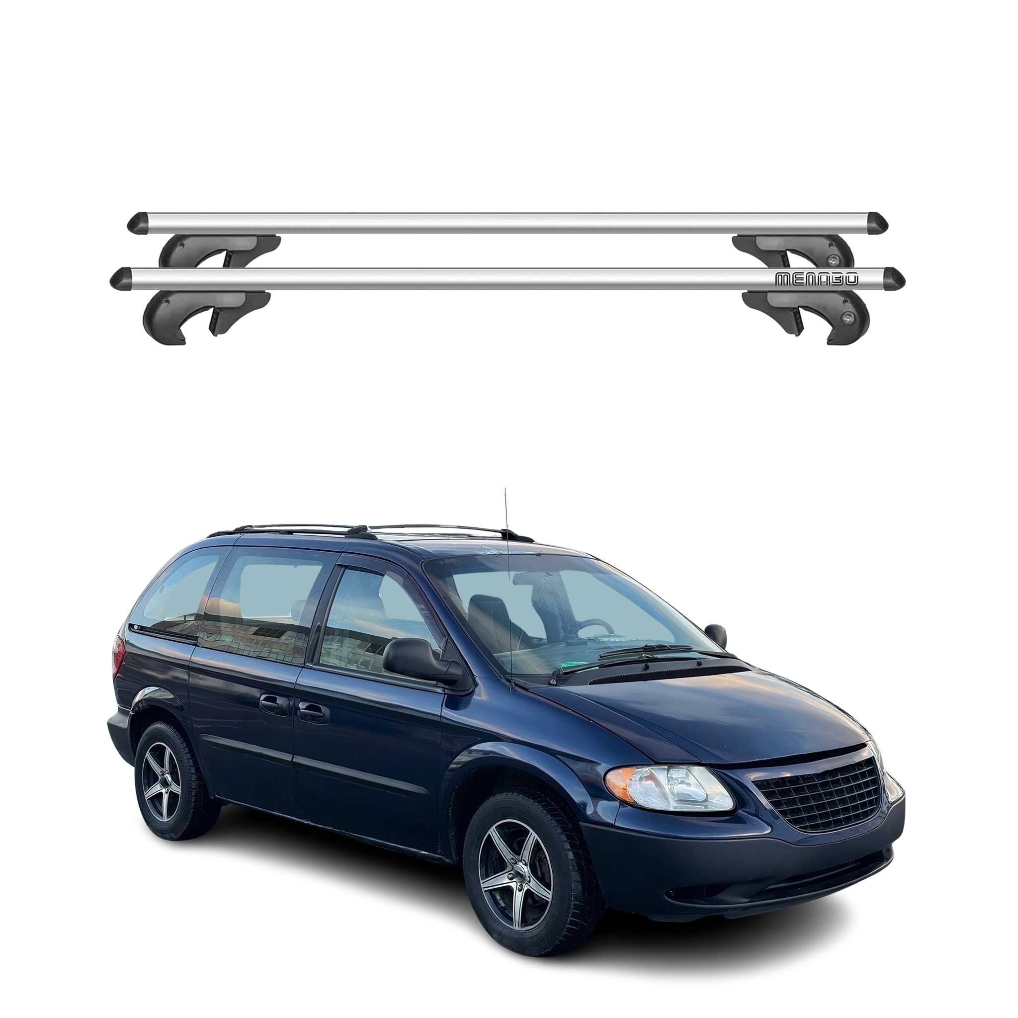 1996-2005 Dodge Caravan Roof Rack Cross Bars Silver