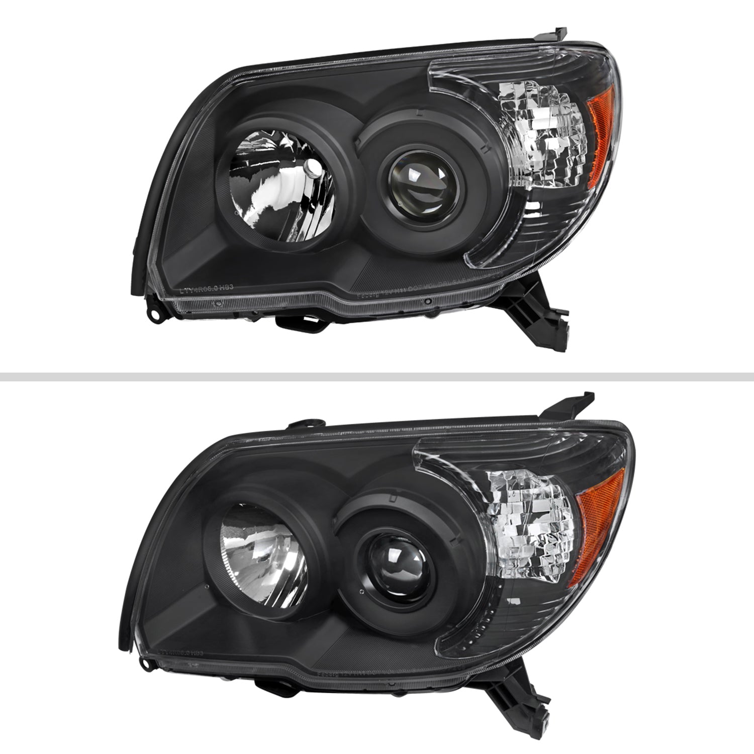 2006-2009 Toyota 4Runner SR5 Limited Projector Headlights Matt Black/Clear