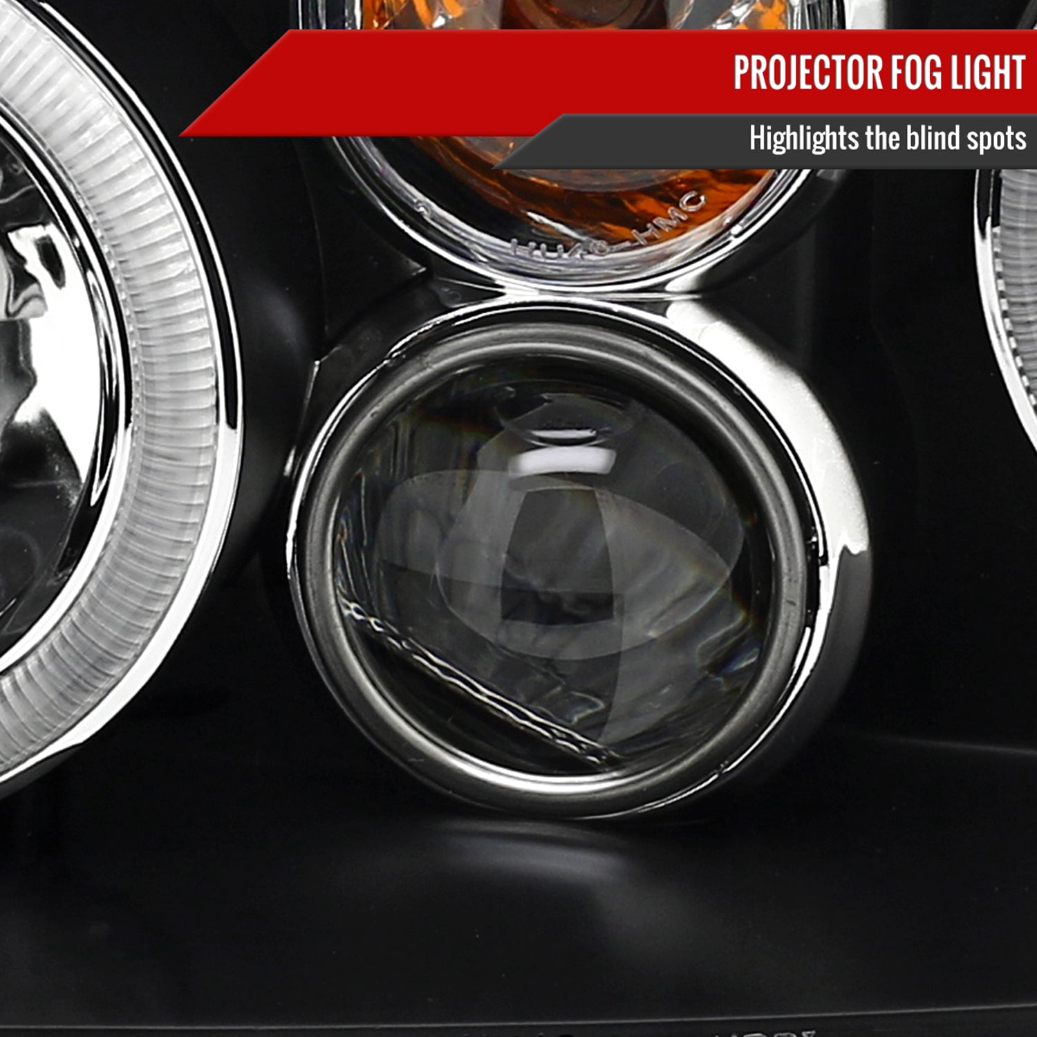 1999-2006 VW Golf Mk4 GTI/R32 Cabrio Dual Halo Projector Headlights Matt Black