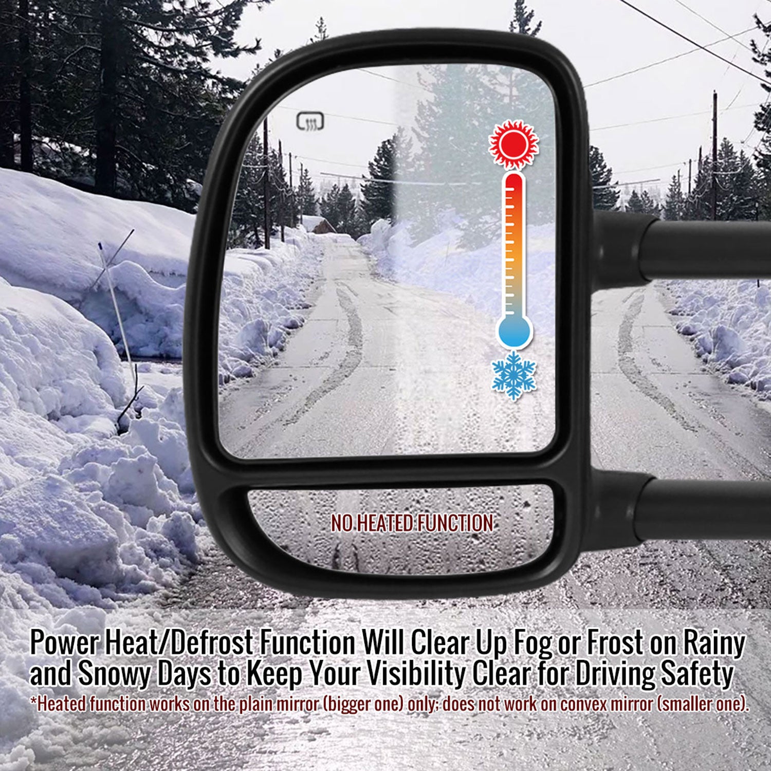 1999-2007 Ford F-250/350/450/550 Excursion Heated Extendable Towing Mirrors