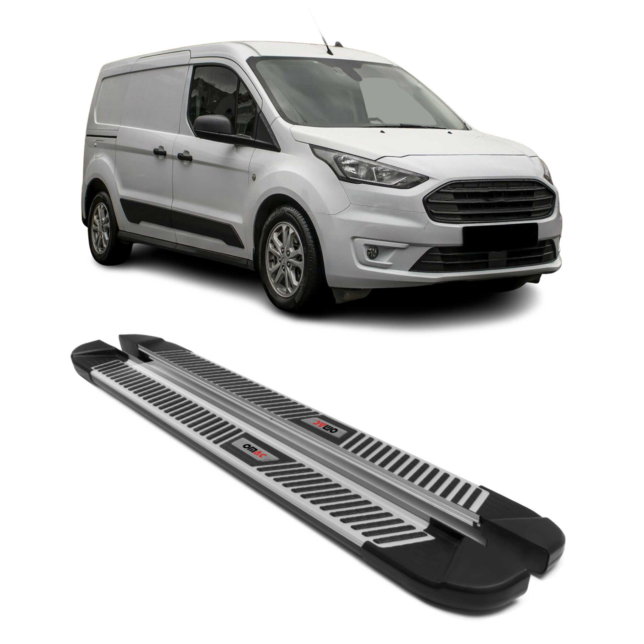 2020-2025 Ford Transit Connect Nerf Bar Side Step Running Boards Alu 2x