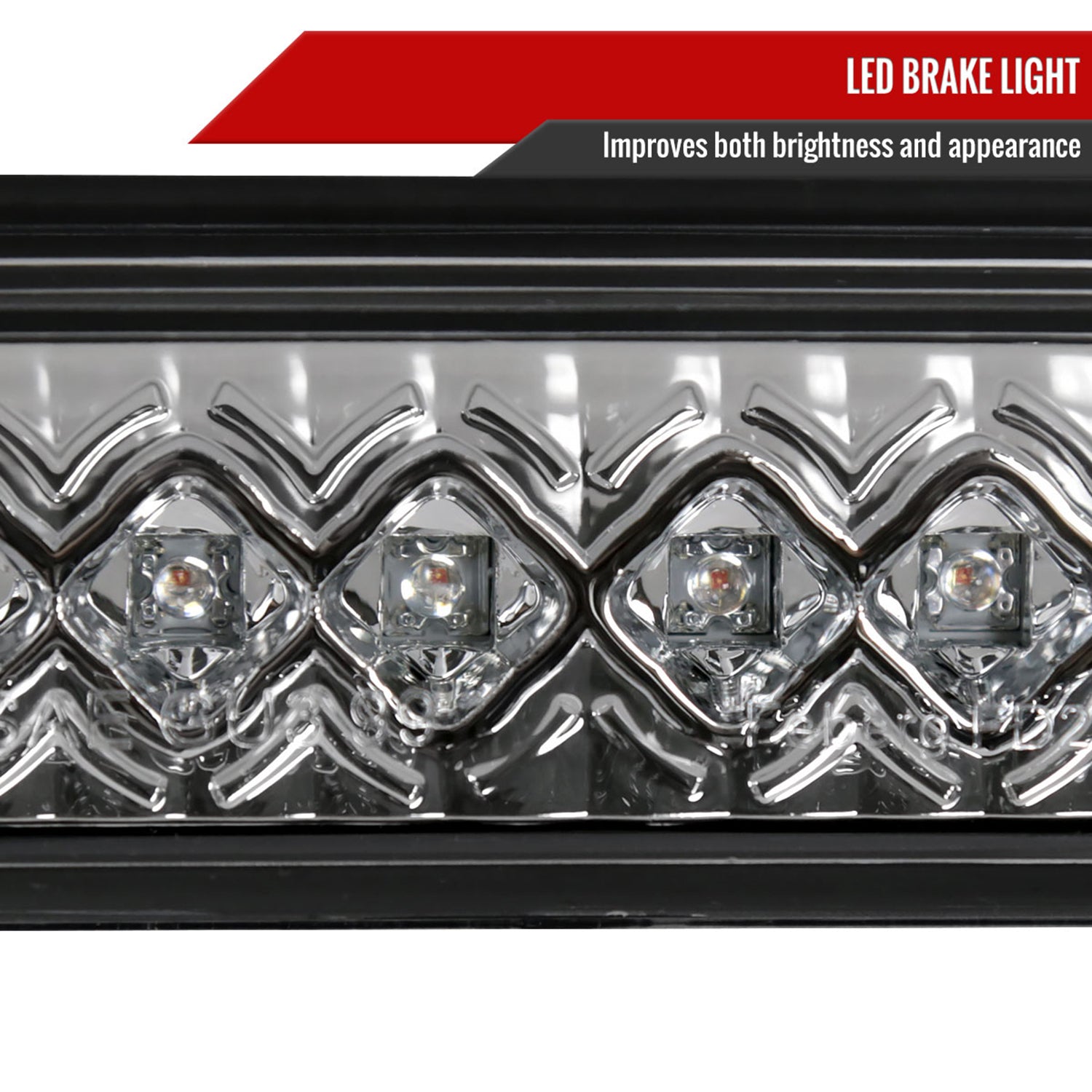 1993-2016 Ford F-250/350/450/550/Ranger LED 3rd Brake Tail Light Chrome