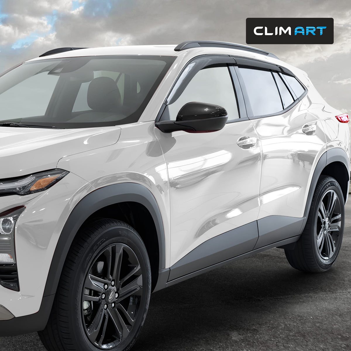 Clim Art Wind Deflectors for Chevrolet Trax 2024-2026 Tape-On Dark Smoke 6Pcs