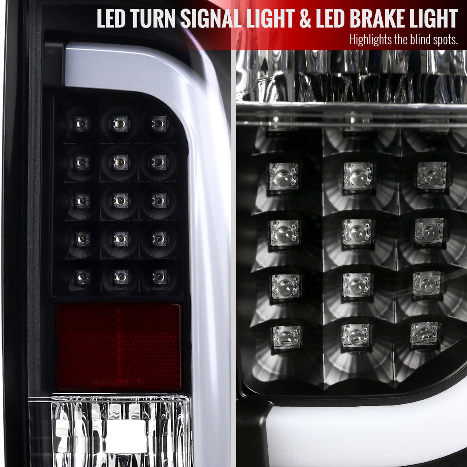 2014-2021 Toyota Tundra Sequential LED Tail Lights Matte Black/Clear Lens