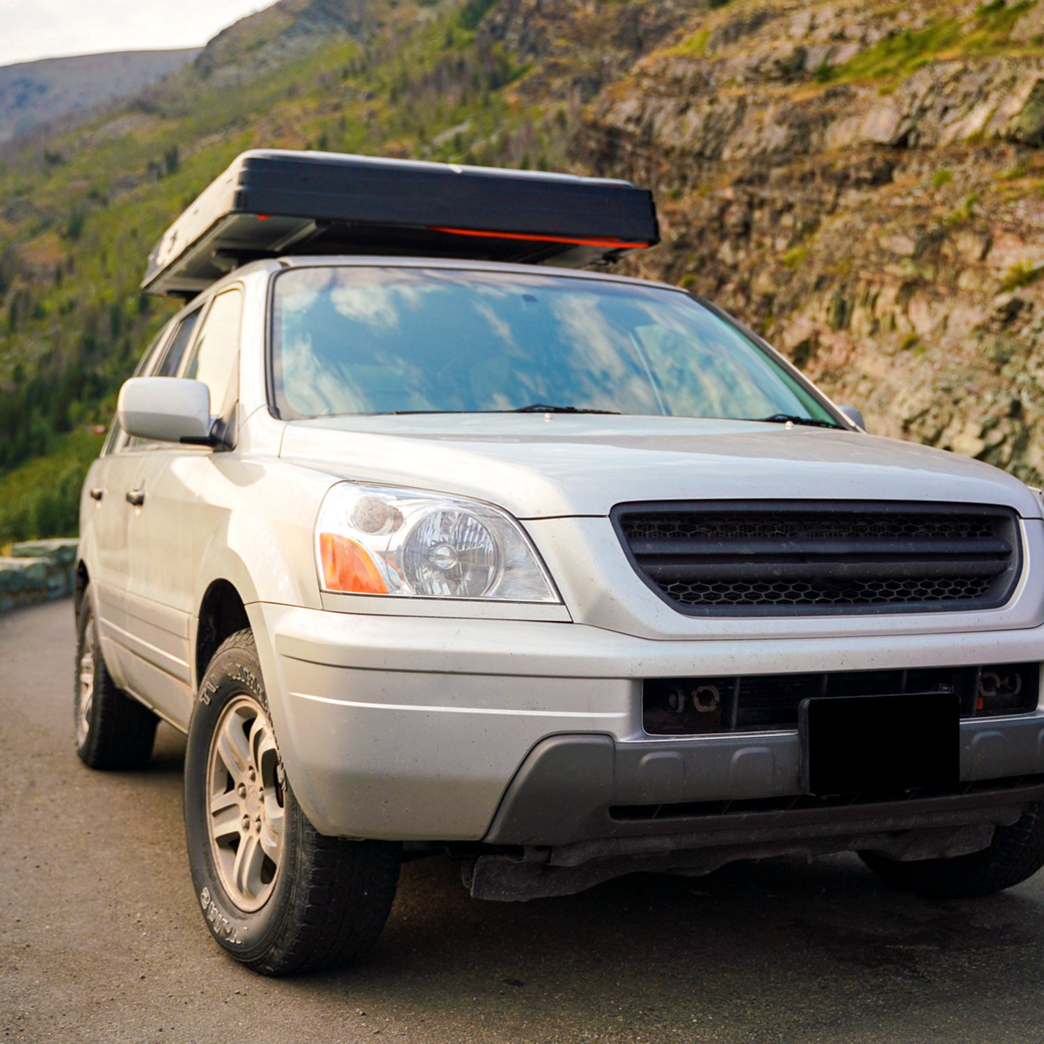 2003-2005 Honda Pilot Factory Style Headlight Chrome Housing/Clear Lens