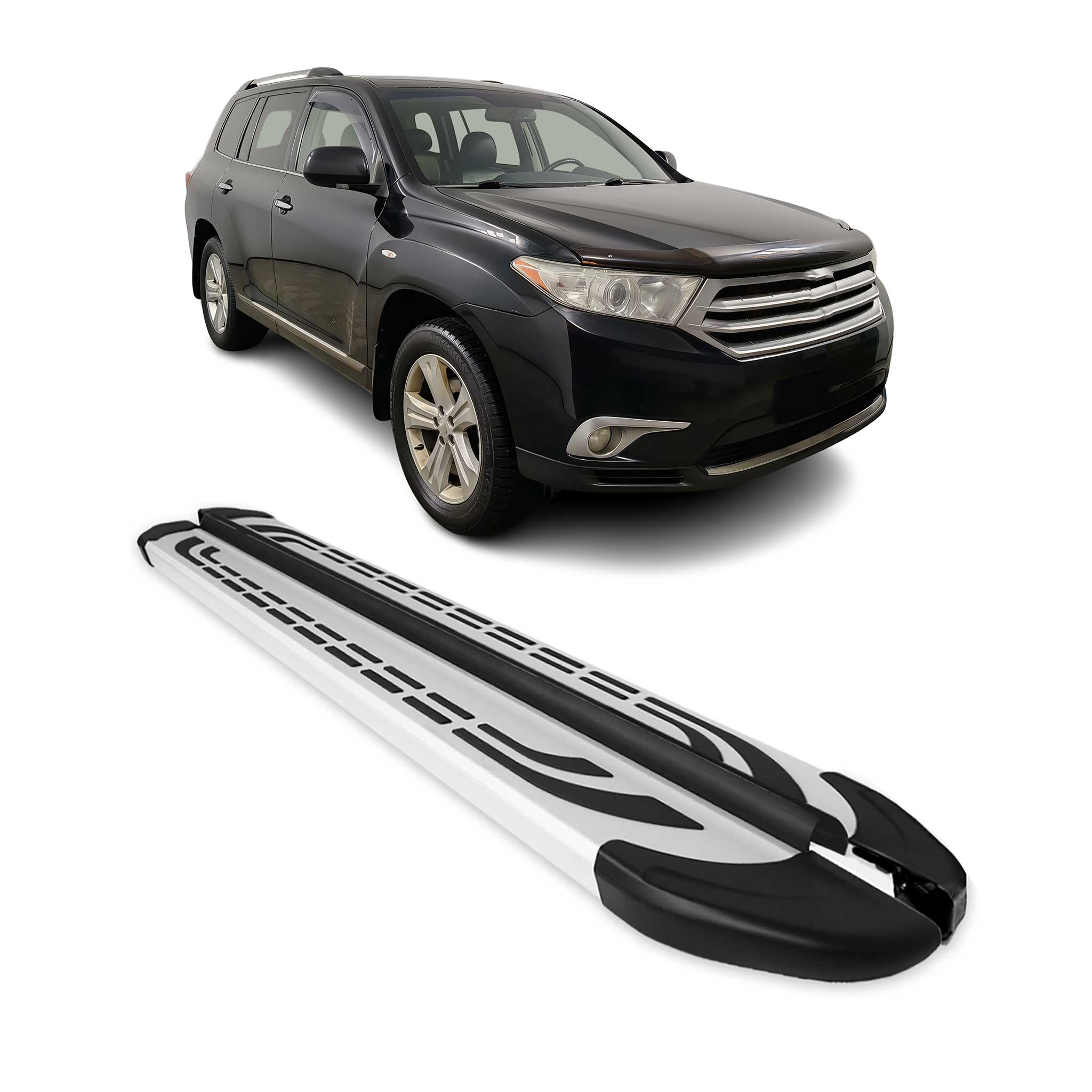 2008-2013 Toyota Highlander Nerf Bar Side Step Running Boards Alu 2x