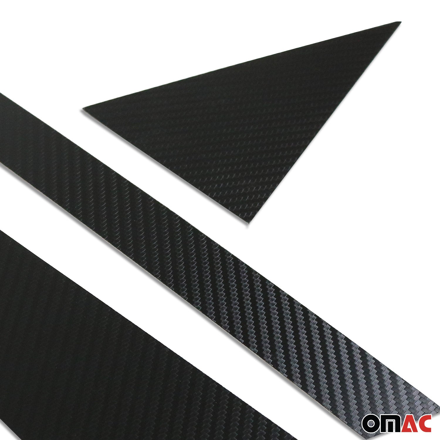 2018-2023 Hyundai Kona Window B Pillar Posts Door Trim Cover Stainless Steel & Foiled