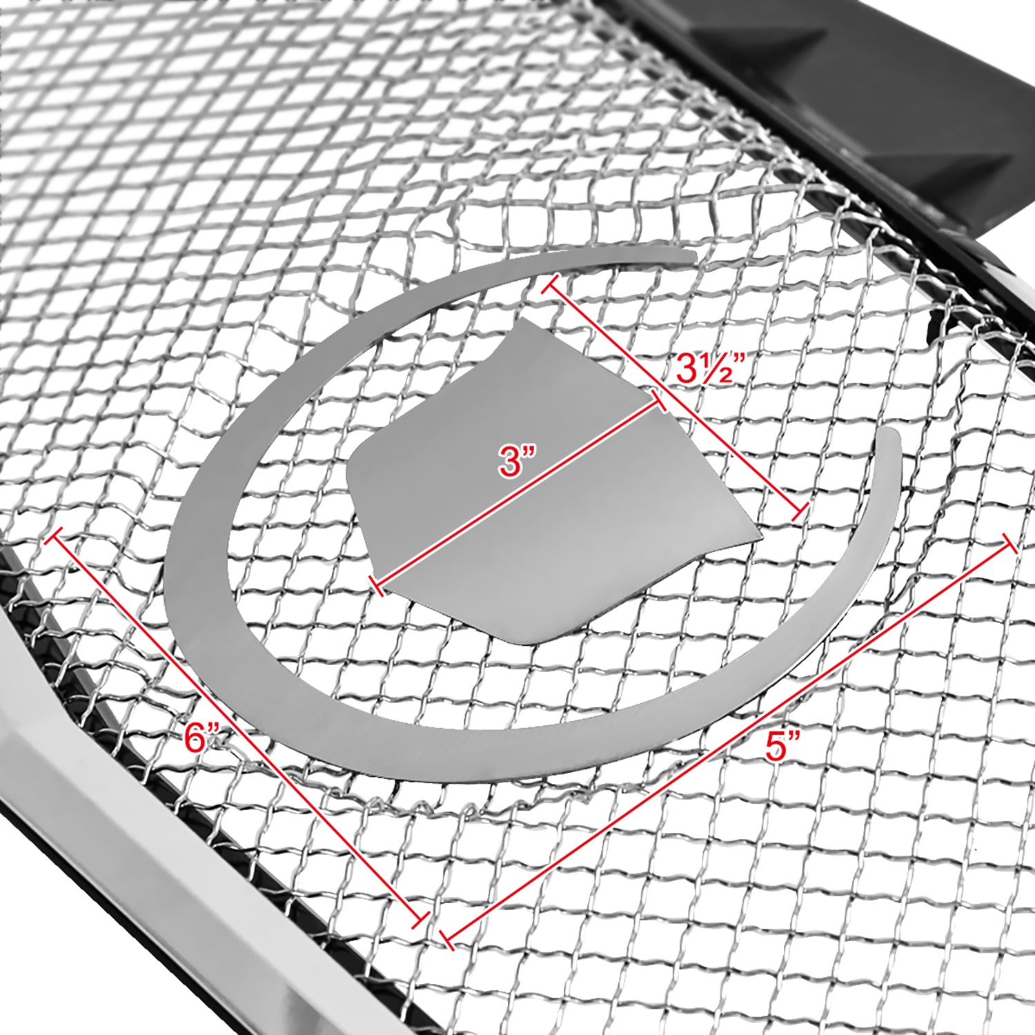 2003-2007 Cadillac CTS Chrome ABS Grille w/ Stainless Steel Mesh