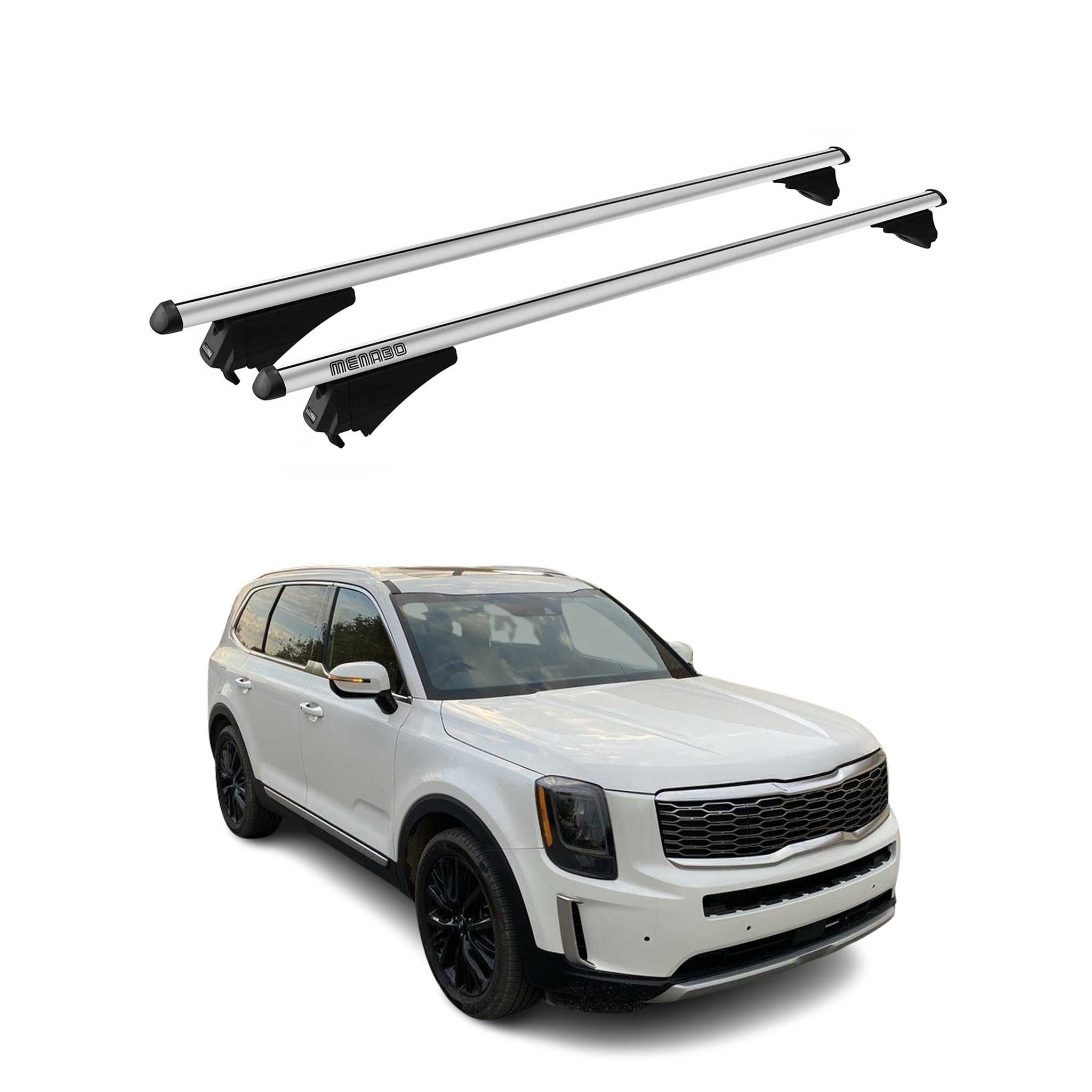 2020-2025 Kia Telluride Roof Rack Cross Bars Silver