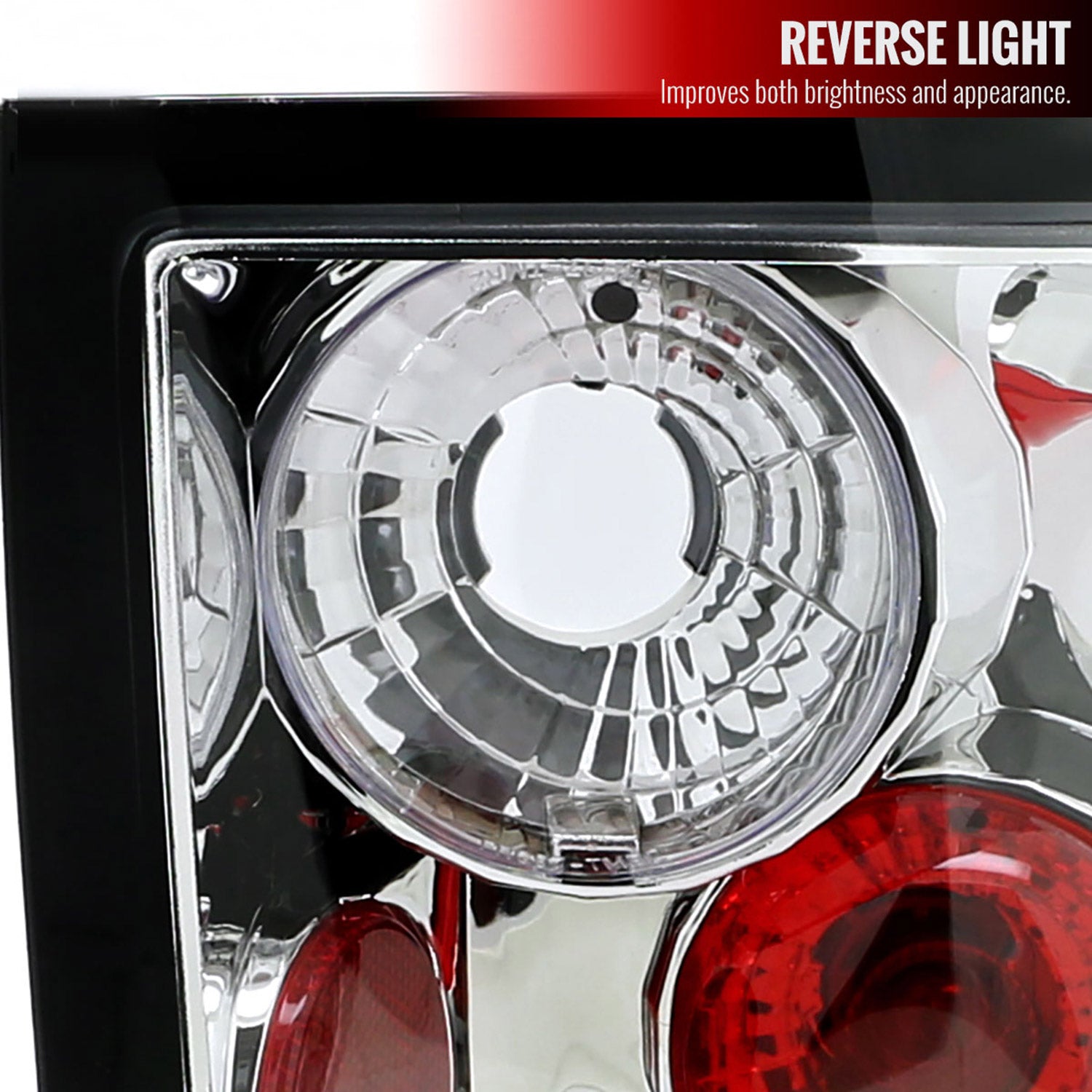 2001-2005 Ford Ranger Tail Lights Chrome Housing/Clear Lens