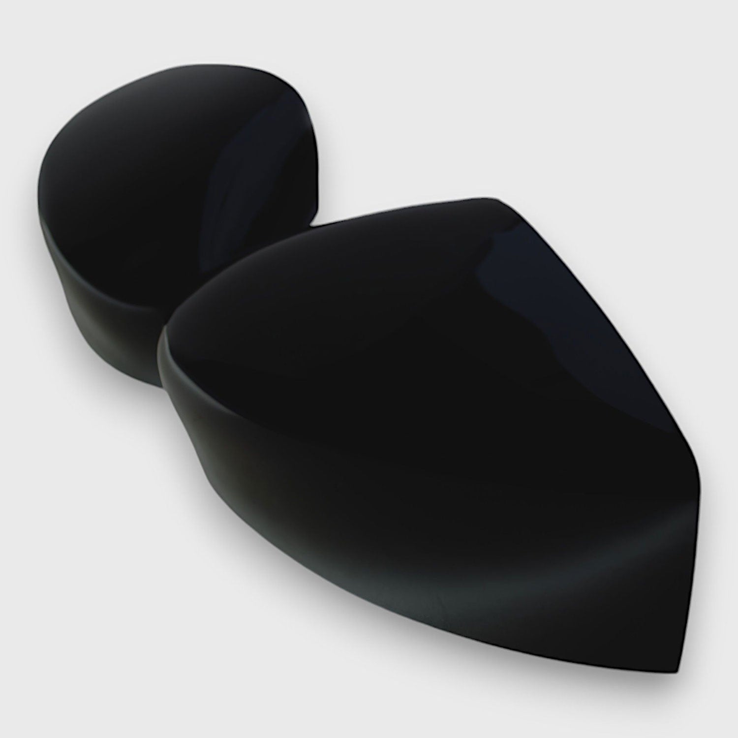 2017-2024 Nissan Kicks / Leaf / Versa Mirror Cover Caps Gloss Black 2Pcs ABS Plastic