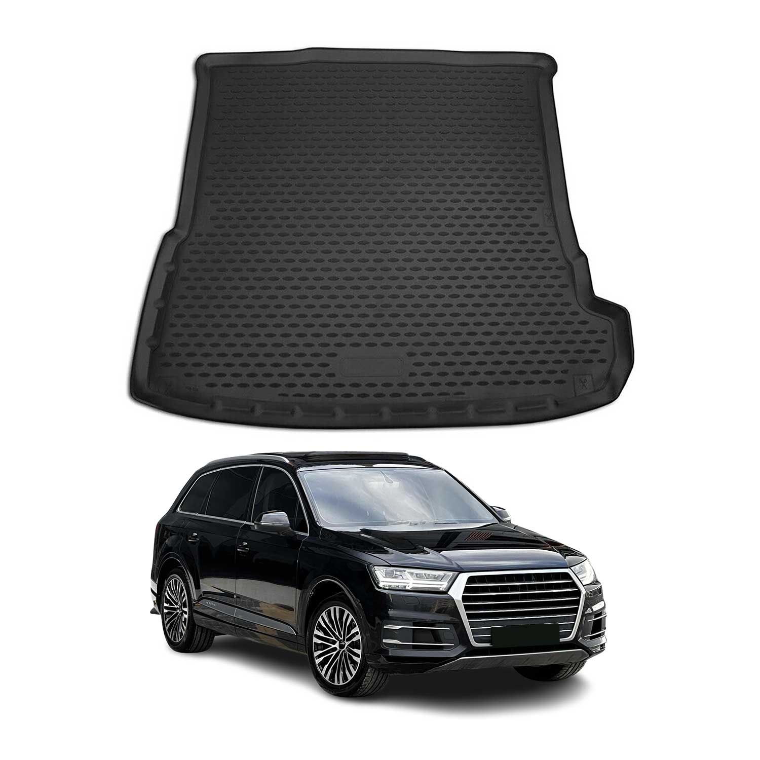 2017-2025 Audi Q7 Cargo Liner Trunk Mat All Weather Black