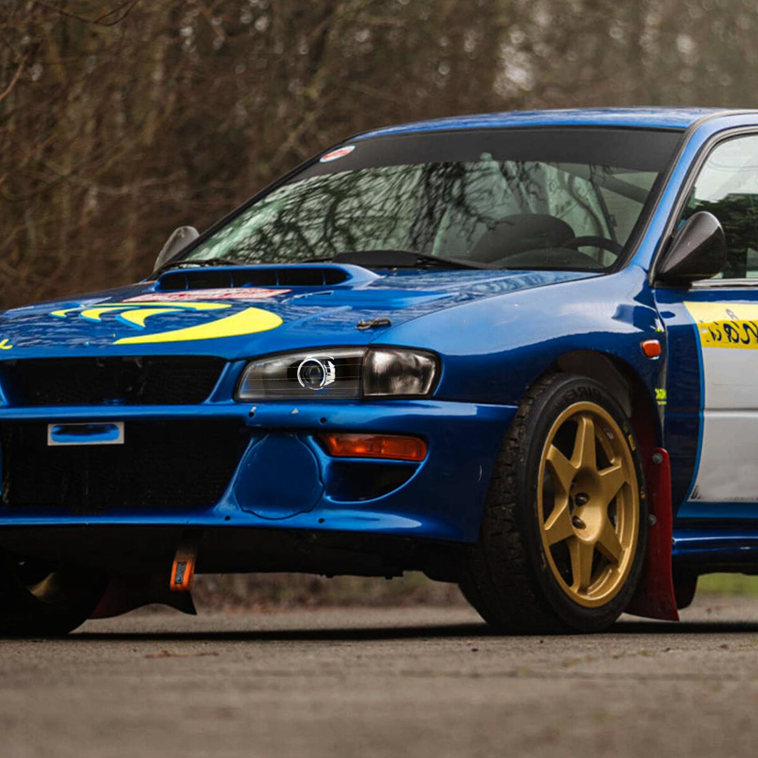 1995-2001 Subaru Impreza Retro Style Projector Headlights Matte Black/Clear