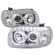 2005-2007 Ford Escape Dual Halo Projector Headlights SMD LED Light Chrome