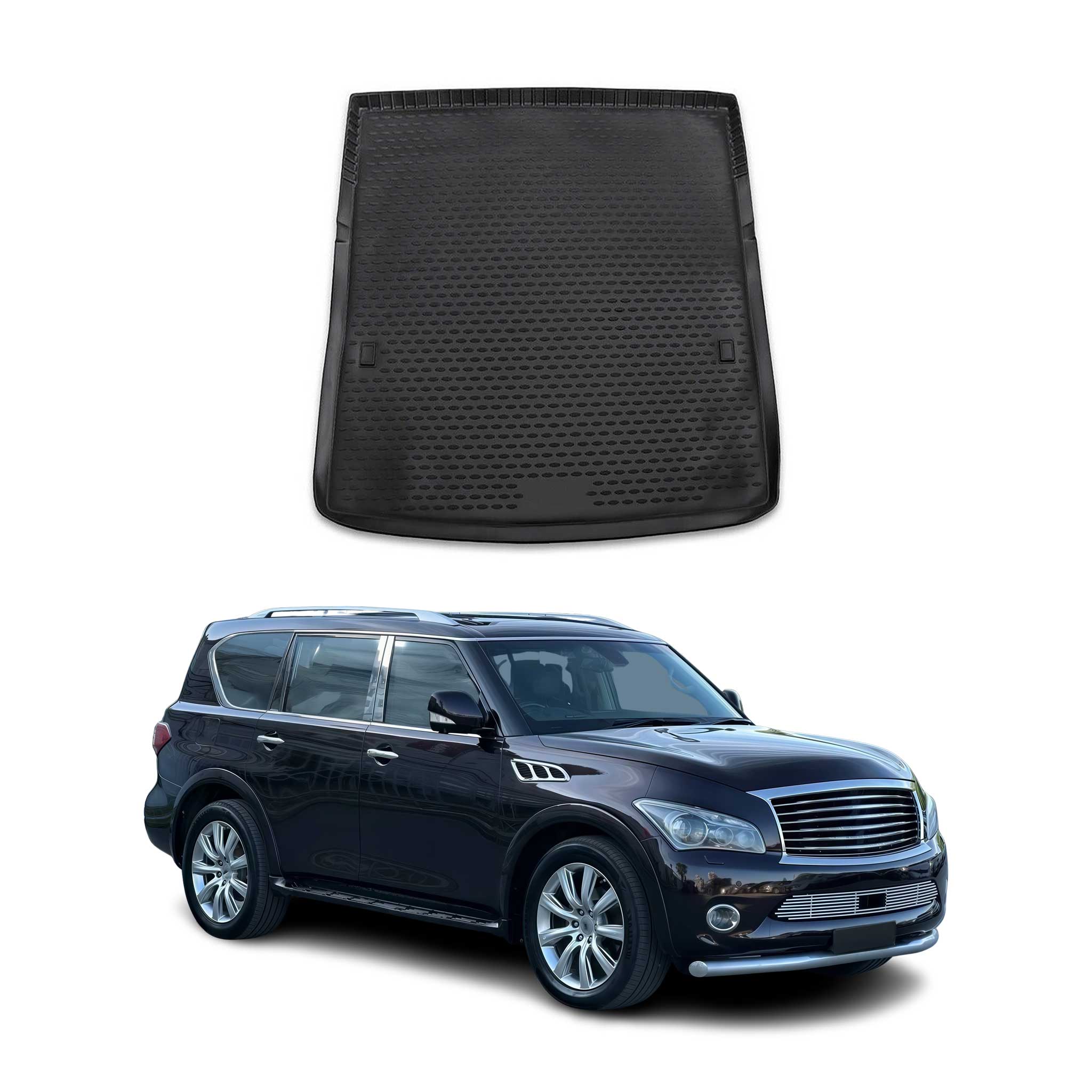 2015-2024 Infiniti QX80 Cargo Liner Trunk Mat All Weather Black