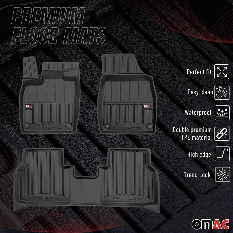 2022-2024 Audi Q4 e-tron Premium Floor Mats Liners Full Set All Weather Heavy Duty