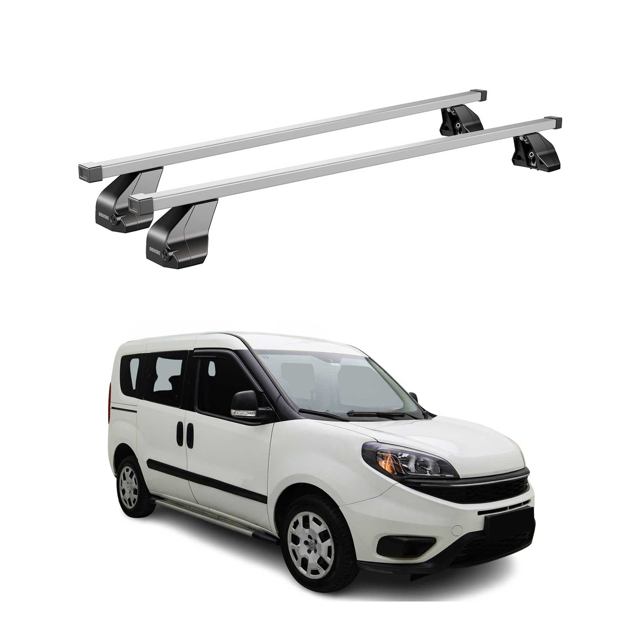 2015-2022 RAM ProMaster City Roof Rack Cross Bars Silver