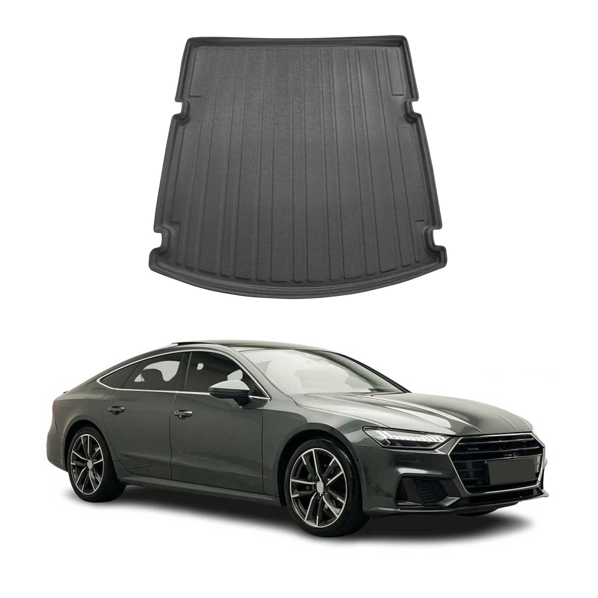 2019-2024 Audi A7 S7 RS7 Sportback (C8 TYP 4K8) Cargo Liner Trunk Mat All Weather Black