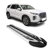 2020-2025 Hyundai Palisade Nerf Bar Side Step Running Board Silver 2 Pcs