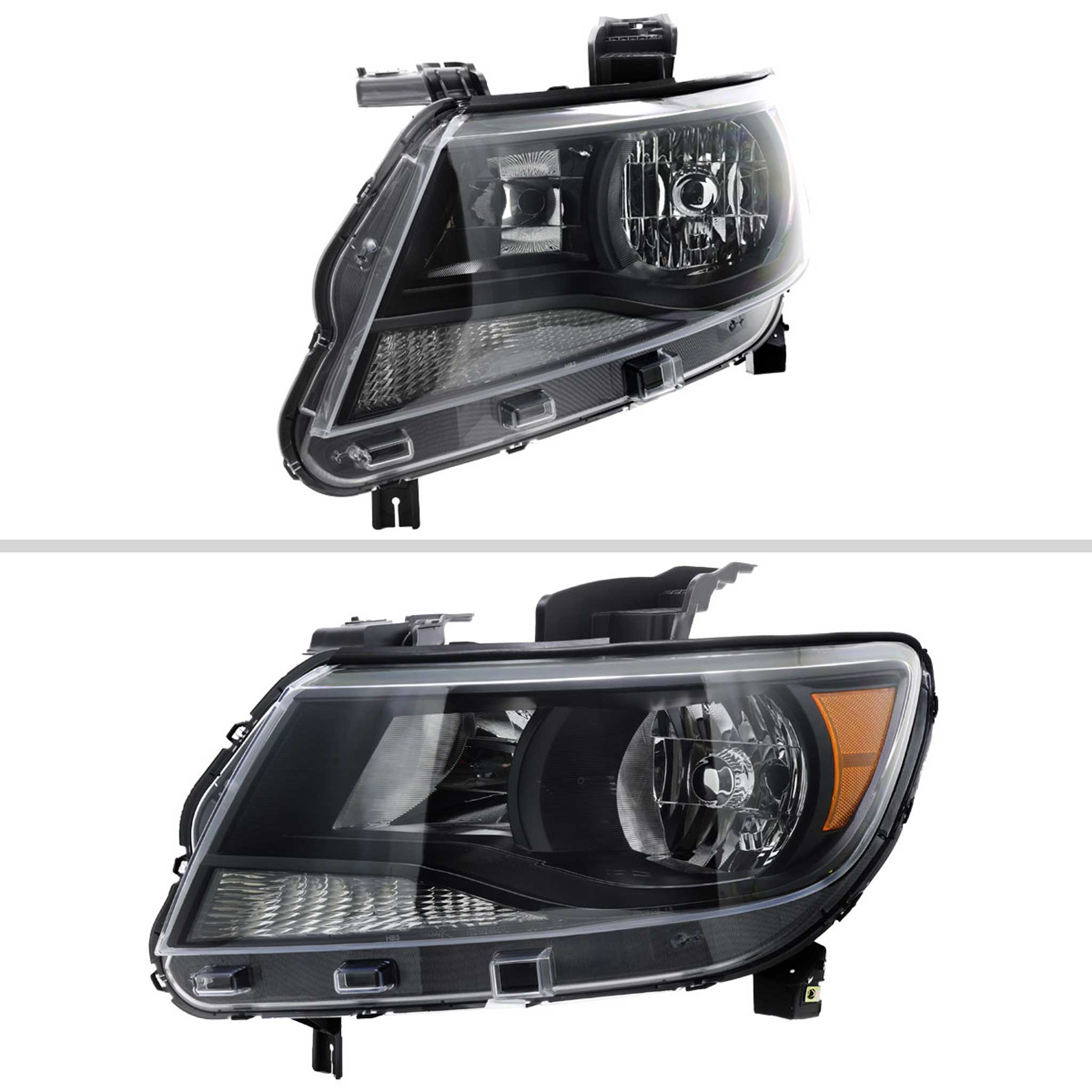 For Chevrolet Colorado 2015-2022 Factory Style Headlights Black Housing / Clear Lens