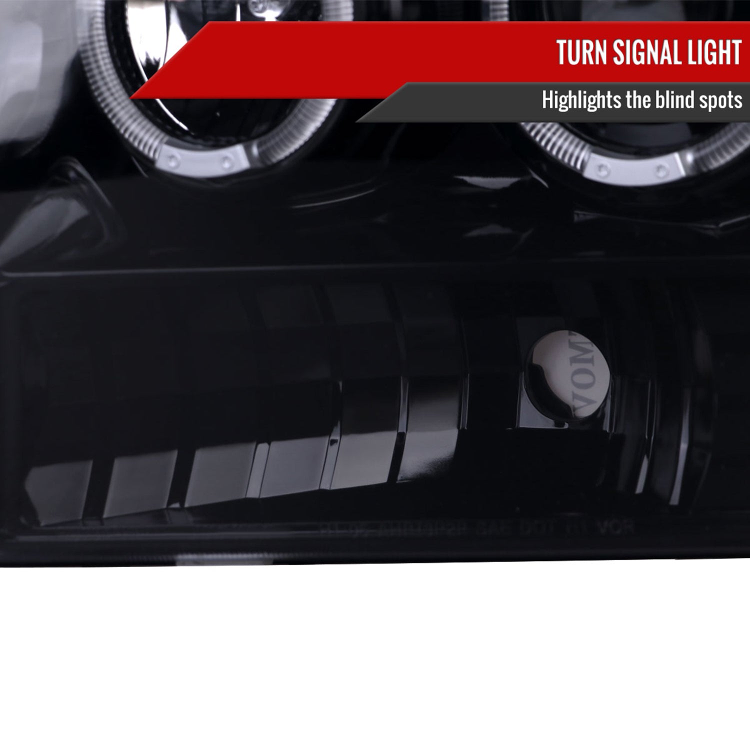 1999-2004 Ford Excursion F-250 F-350 F-450 F-550 Dual Halo Headlights Smoke