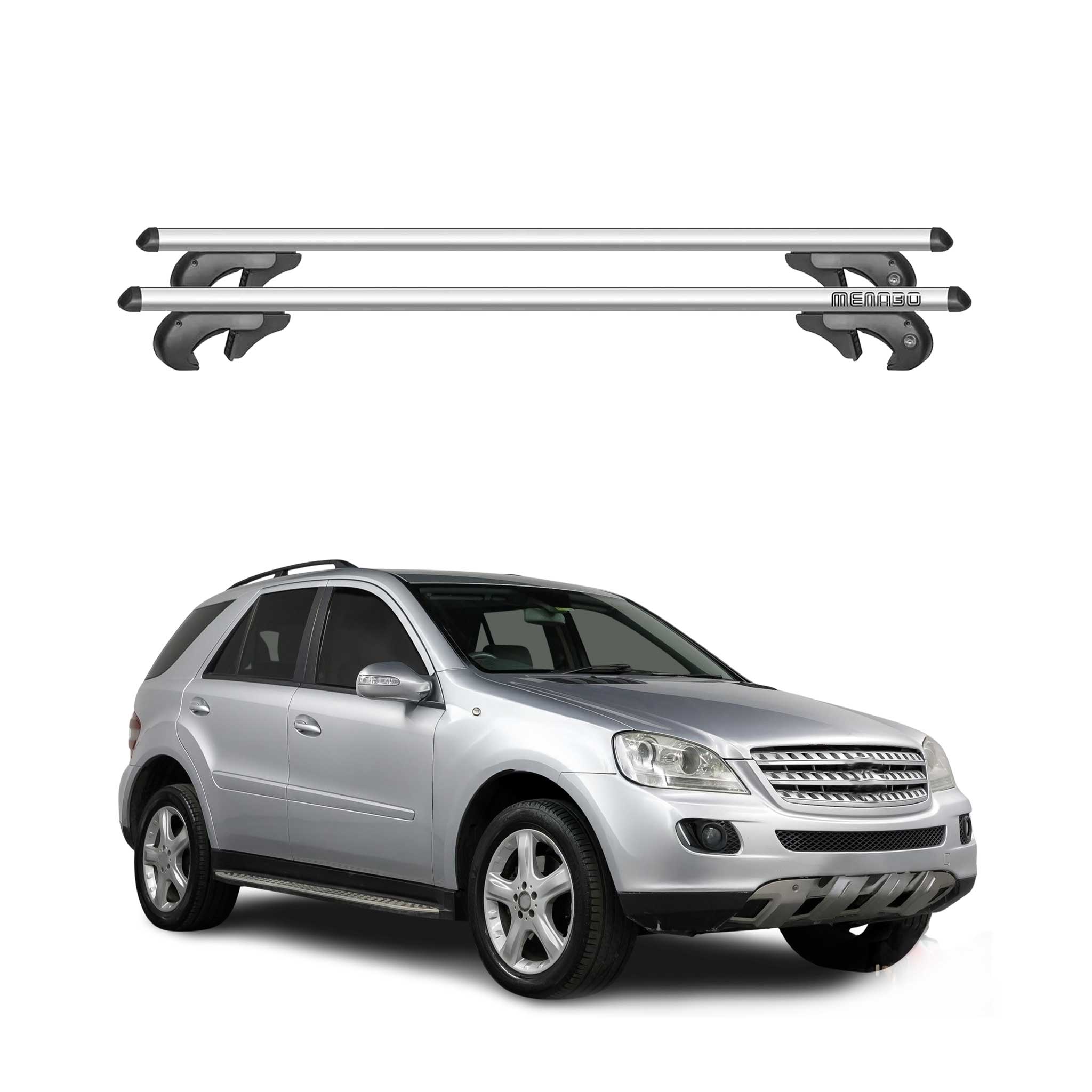 2005-2011 Mercedes M Class W164 Roof Rack Cross Bars Silver