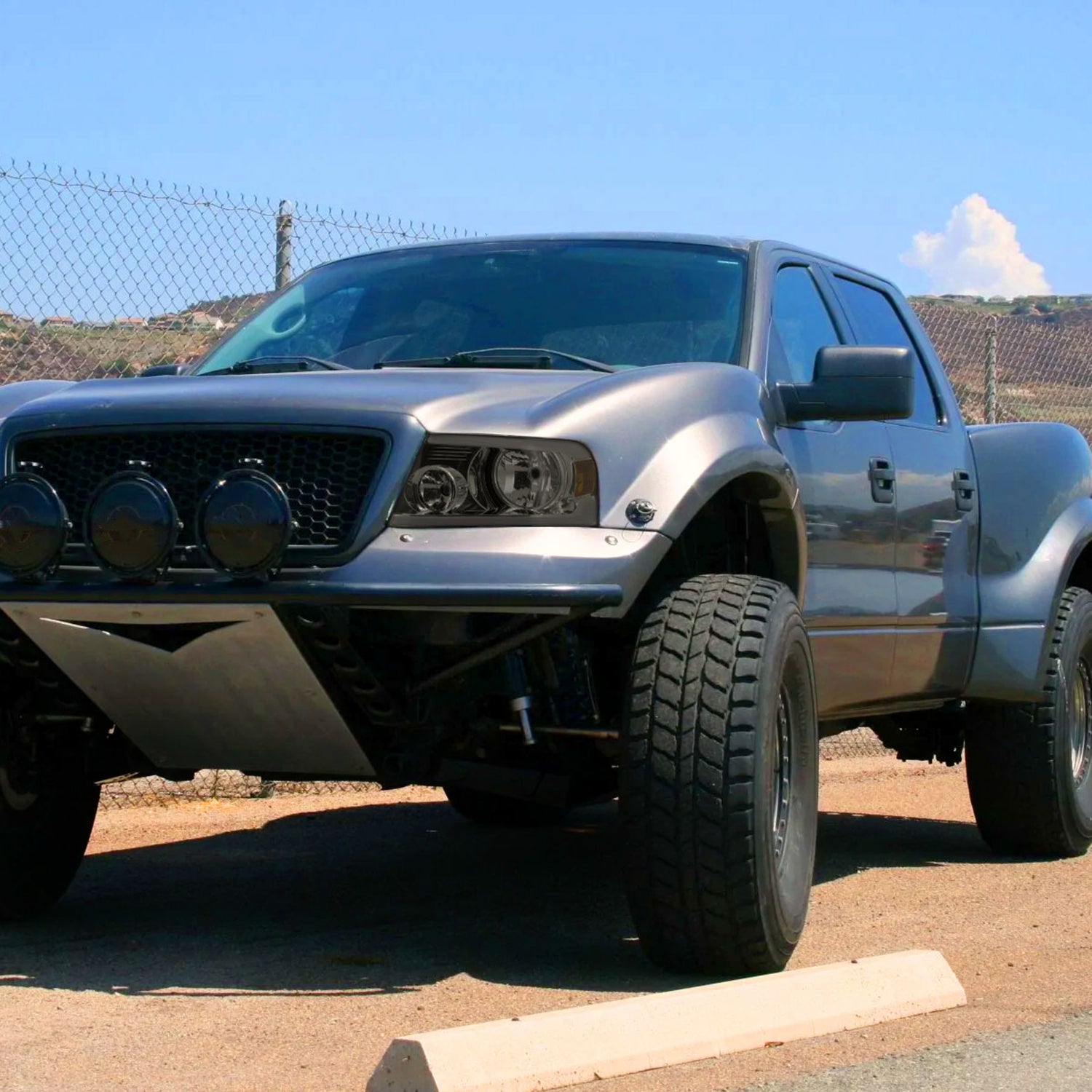 2004-2008 Ford F-150/ 06-2008 Lincoln Mark LT LED Bar Factory Headlights Chrome