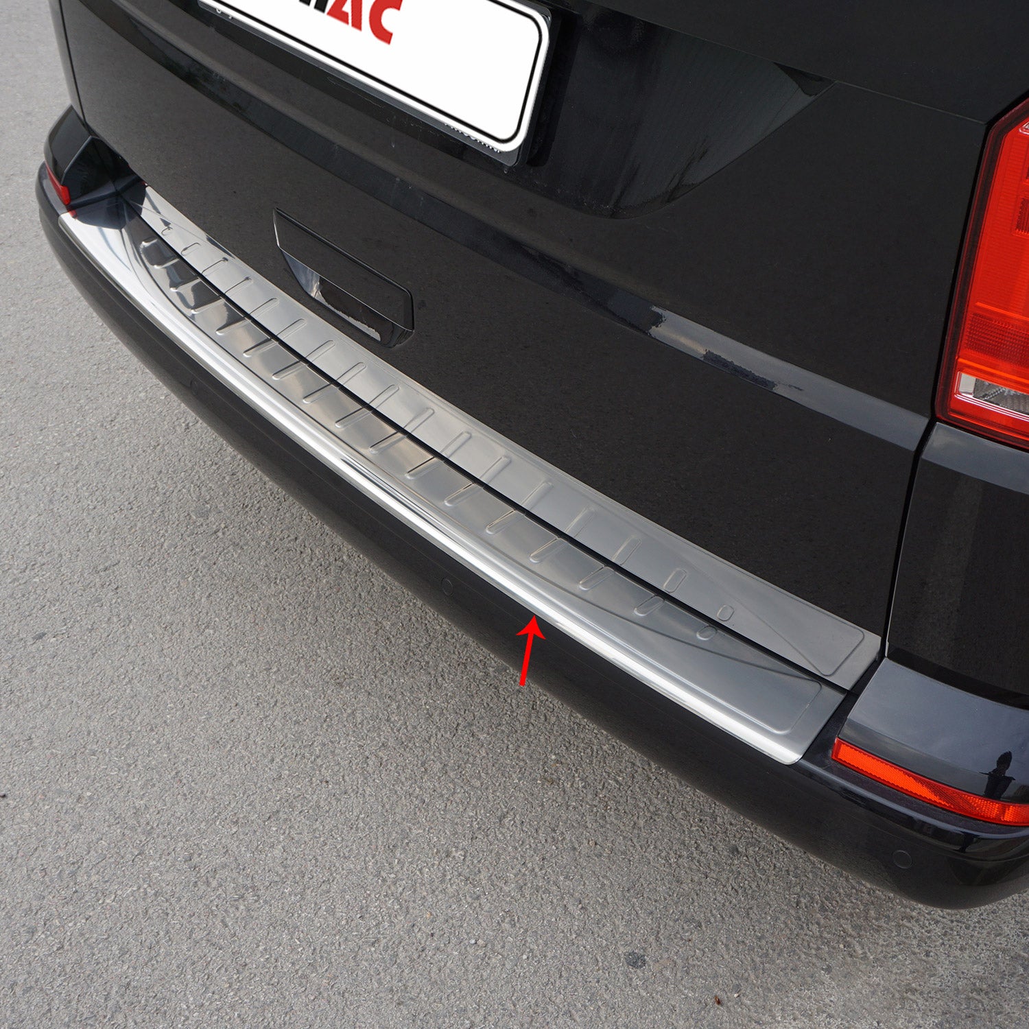 2015-2021 VW T6 Transporter Rear Bumper Guard Stainless Steel Glossy