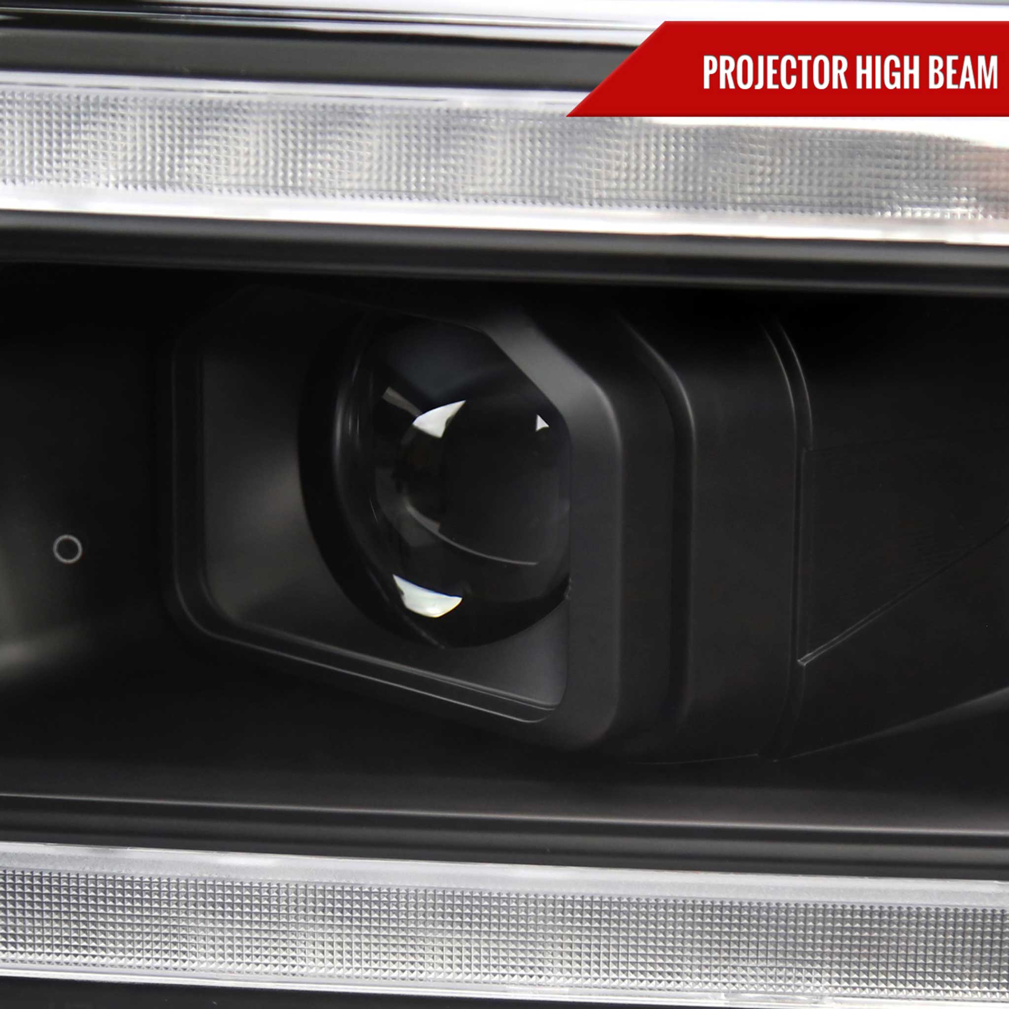 For Dodge RAM 2500 3500 5000 5500 2019-2024 Switchback LED Turn Signal Projector Headlights Matte Black Housing Clear Lens
