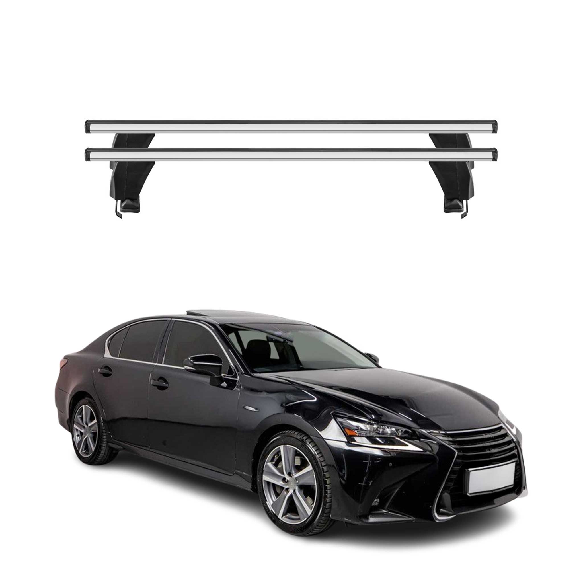2013-2020 Lexus GS 300 350 450h Roof Rack Cross Bars Silver