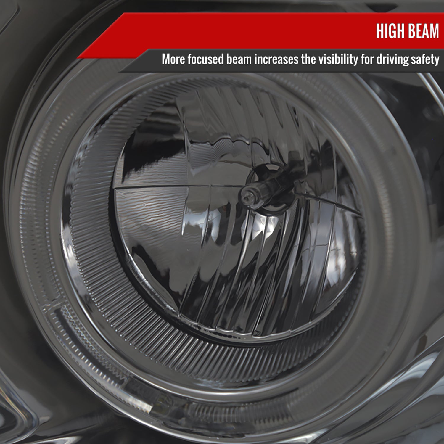 2011-2016 F-250 F-350 F-450 F-550 Dual Halo Headlights LED Signal Smoke