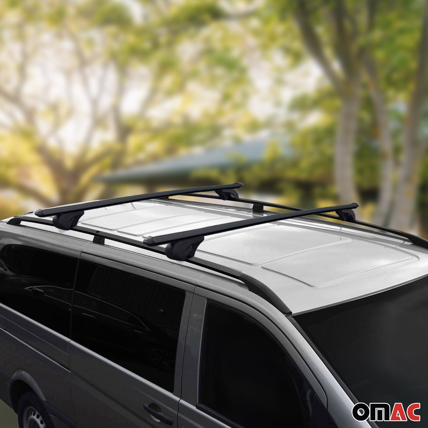 2016-2024 Mercedes Metris LWB Roof Racks & Roof Rack Rails Black