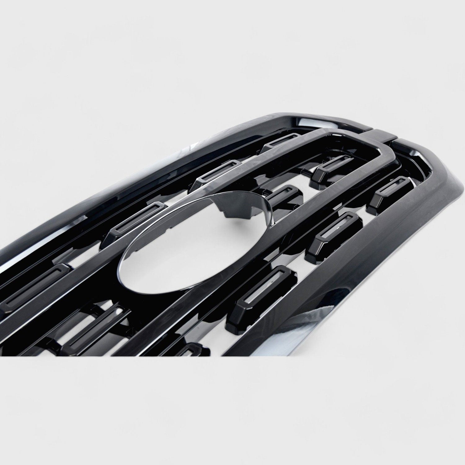 2021-2023 Ford F-150 Grille Overlay Gloss Black 1Pcs ABS Plastic