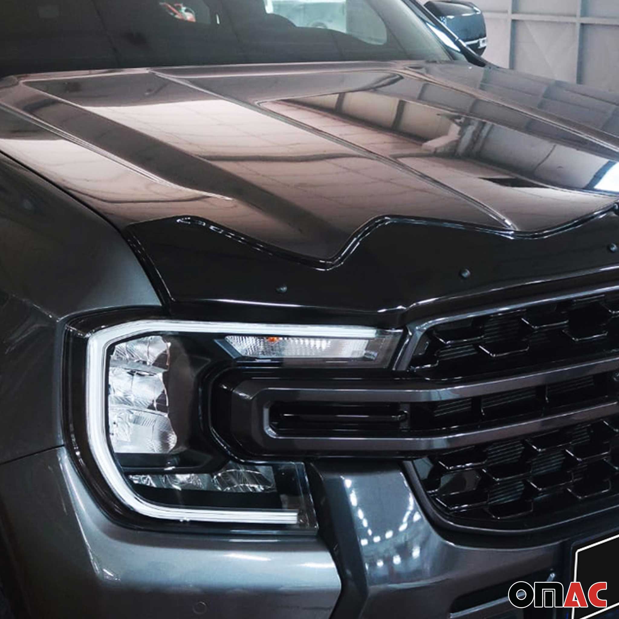 Front Bug Shield Hood Deflector Guard for Ford Ranger 2024-2026 T6.2