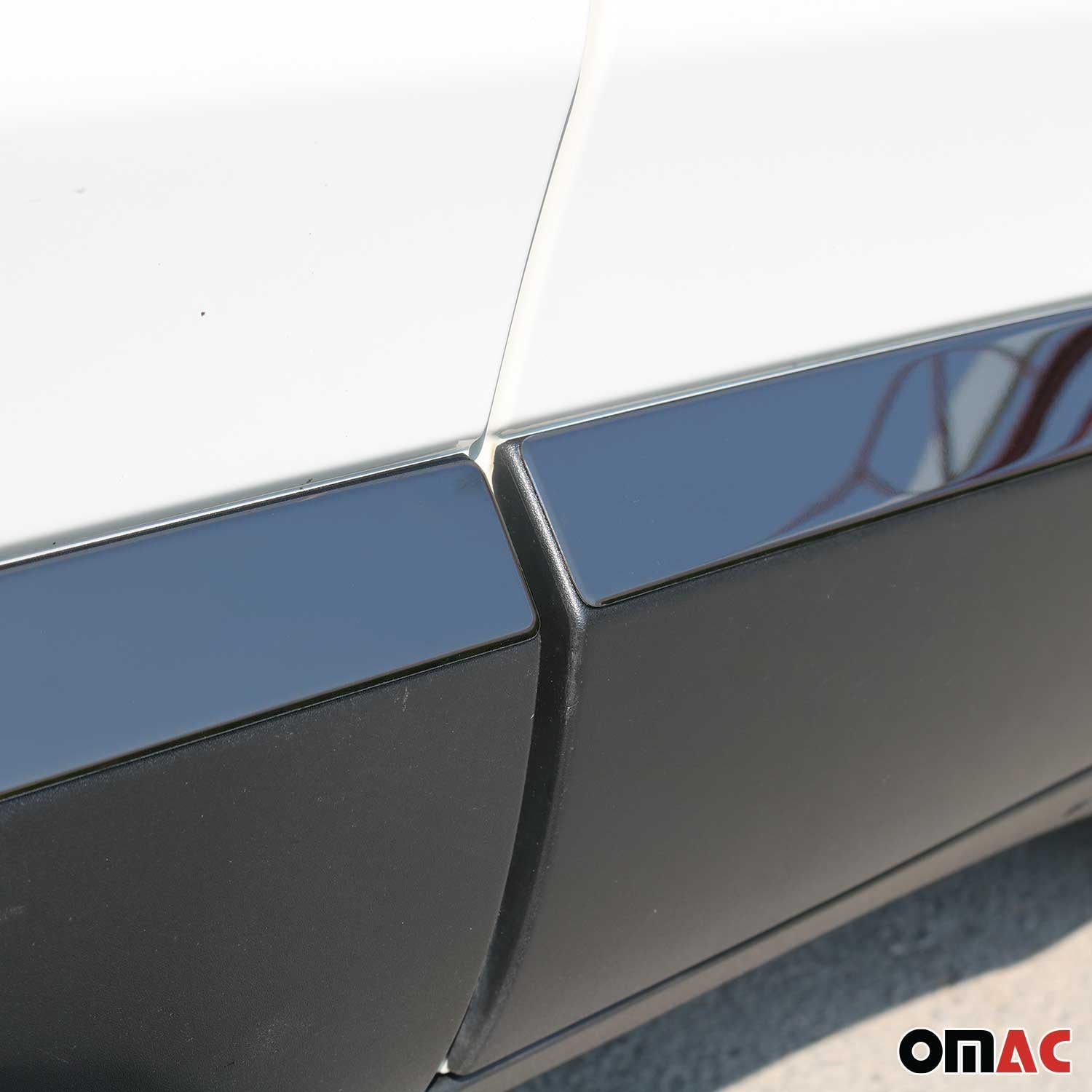 2015-2024 Jeep Renegade Side Door Molding Trim Skirt Garnish 4 Steel Dark 4Pcs